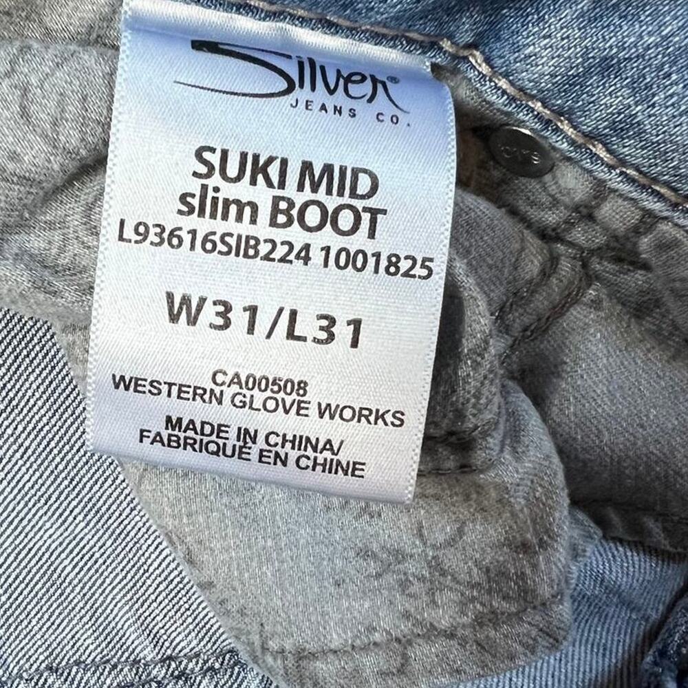 Silver Suki, Mid Slim Boot, Super Stretch  jeans, women's W 31/ L 31